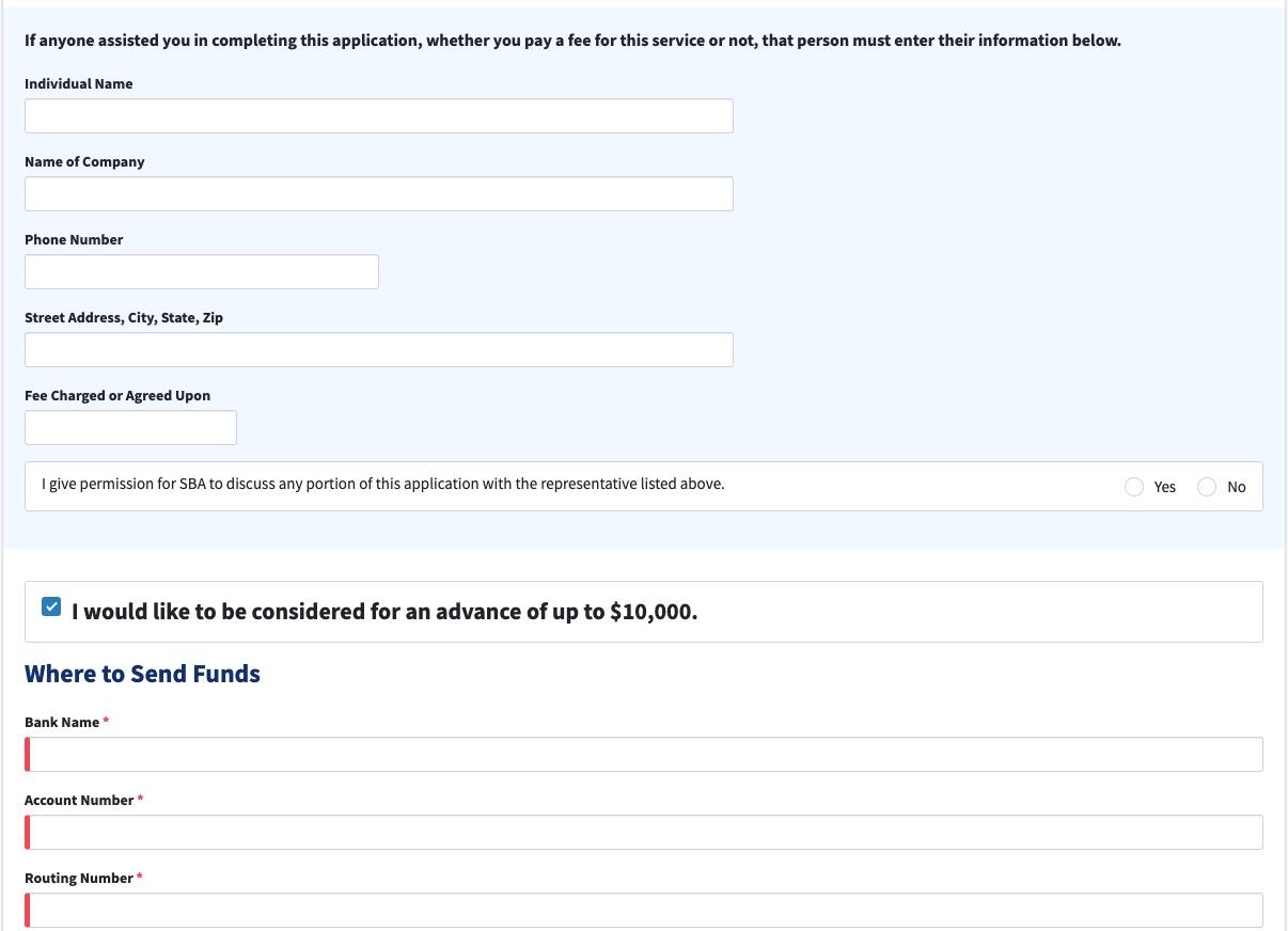 EIDL grant without the loan
