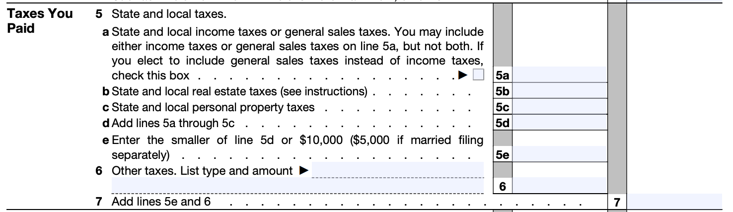 State and Local Taxes