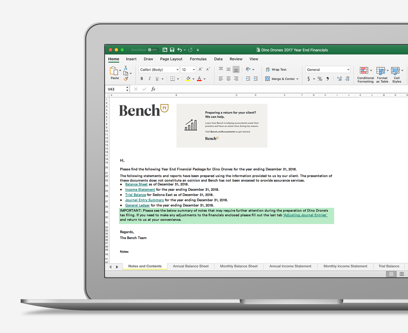 Bench YEF overview Excel half