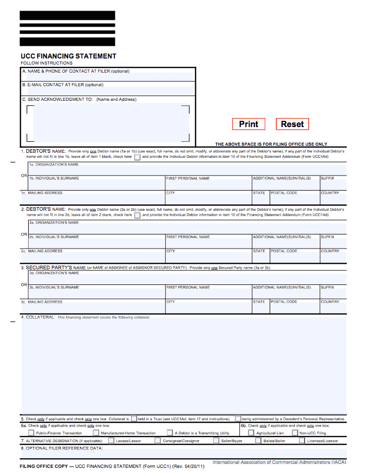 UCC Filing